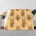 thumbnail image 1 of Fotbe German Shepherd Dog Manta de Franela con Estampado, Manta Ultrasuave para Cama, Sofá, Auto, Hipoalergénica y Antibolitas-80"x60", 1 of 6
