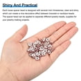 thumbnail image 4 of CHUANK 200Pack 6mm Rondelle Spacer Beads  Silver Plated Rhinestone Spacer Beads for Jewelry Making Supplies  Gold White, 4 of 6