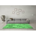 thumbnail image 3 of Ahgly Company Indoor Round Abstract Emerald Green Contemporary Area Rugs, 8' Round, 3 of 4