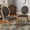 Dark Grey, variant on iNSPIRE Q Amadell Round French Country Reclaimed Natural Finish Linen Dining Chair, Grey (Set of 2)