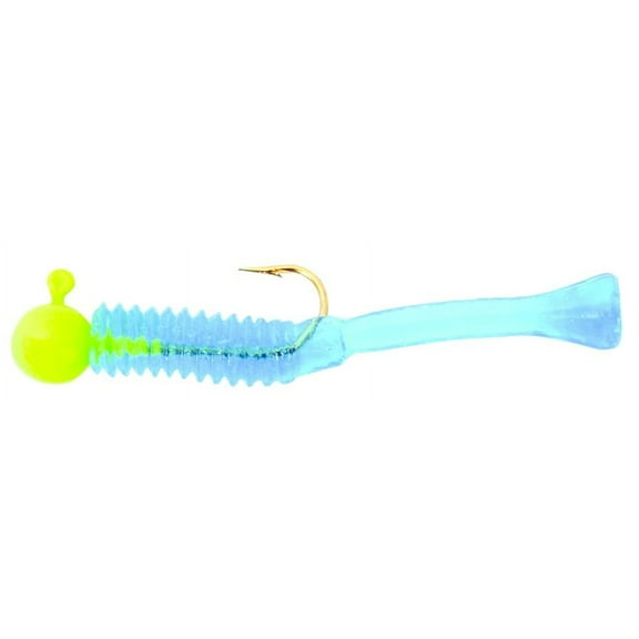 Cubby 5014 Mini-Mite Jig 1 1/2" 1/32 oz Size 8 Hook Green And Blue
