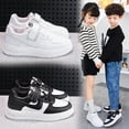 thumbnail image 2 of Zapatillas de deporte para niños de primavera y otoño, suela suave, ligeras, antideslizantes, de cuero, para niños medianos y grandes, zapatos deportivos versátiles e informales, 2 of 5