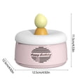 thumbnail image 3 of Altavoz Bluetooth, altavoz Bluetooth con forma de pastel de cumpleaños y luz ambiental, altavoz inalámbrico recargable, bonita decoración de mesa para regalar., 3 of 6