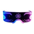 thumbnail image 1 of Party Glasses Transparent EVA Eyewear Halloween Dress Up Photo Props Christmas Halloween Party Colorful LED Luminous Glasses for Music Bar KTV, 1 of 7