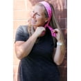 thumbnail image 2 of Kenz Laurenz Tie Back Headband Moisture Wicking Athletic Sports Head Band Neon Orange, 2 of 6