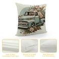 thumbnail image 4 of JRXY Spring Pillow Covers Flowers Truck Decorative Pillow Cases Summer Decorations Farmhouse Home Decor Cushion Case for Couch Sofa White, 4 of 5