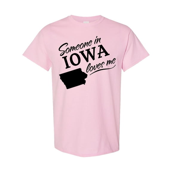Inktastic Someone in Iowa Loves Me T-Shirt