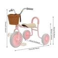 thumbnail image 2 of 3-Wheel Tricycle Bricyle Children w/ Seat Backrest Kids Trike For 2-6 Years Old for Different Types of Road Surfaces., 2 of 21