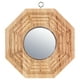 thumbnail image 1 of Espejo convexo Bagua con marco de madera. Espejo compacto para colgar en la pared. Adorno tradicional chino de la suerte para la oficina, el hogar o la sala de estar., 1 of 8
