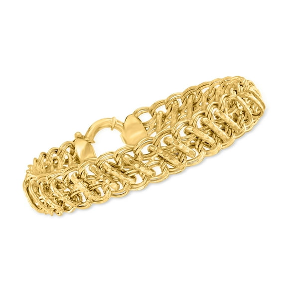 Ross-Simons 18kt Gold Over Sterling Multi-Link Bracelet, Women's, Adult