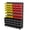 Red,Yellow,Black, variant on Wall Mounted Storage Bins (60PCS) - Heavy Duty Garage Organizer, Tool Storage & Hardware Organizer for Nuts, Bolts, Screws - Wall Mount Tool Organizer Bins for Garage, Workshop, Retail
