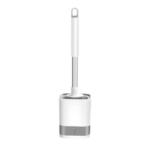 Toilet Brush and Holder,Wall Mounted/Floor Standing,Small Vacuum Cleaner with Powerful Suction,Bathroom Essentials