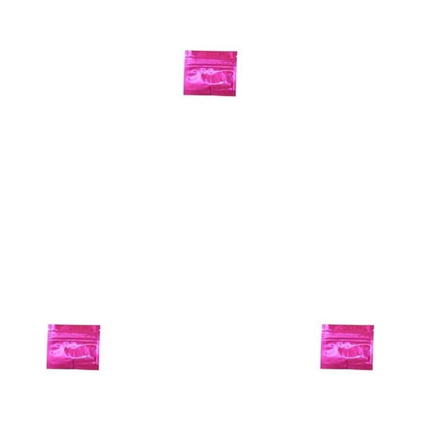 Paquete de 100 bolsas de Papel de aluminio Toystoory color rosa 7,5 x 6,5 cm