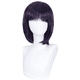 thumbnail image 1 of Peluca corta para cosplay de anime, lisa, color morado oscuro, 32 cm, sintética, 1 of 3