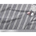 thumbnail image 3 of Soimoi Modal Satin Fabric Leaves & Floral Block Decor Fabric Printed Yard 42 Inch Wide, 3 of 3