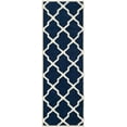 thumbnail image 2 of SAFAVIEH Chatham Franklin Geometric Wool Runner Rug, Dark Blue/Ivory, 2'3" x 7', 2 of 8