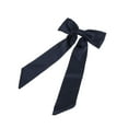 thumbnail image 5 of Unique Bargains 1 Pc Elegant Bow Ribbon Duckbill Hair Clips for Home Navy Blue, 5 of 5