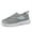 Gray, variant on LASUDRAA Diabetic Adjustable Womens Mens Shoes Widen Lightweight Breathale Mesh Sneakers for Swollen Feet