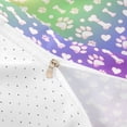 thumbnail image 4 of meiyoeat Rainbow Dog Paw Pattern Bedding,Cute Pet Print Duvet Cover Full For Girl,Reversible,3 Pieces,1 Duvet Cover and 2 Pillowcases, 4 of 6