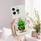 thumbnail image 2 of Mejore la protección de su iPhone con esta divertida funda plateada mate de doble capa con dibujos animados para teléfono, 2 of 4