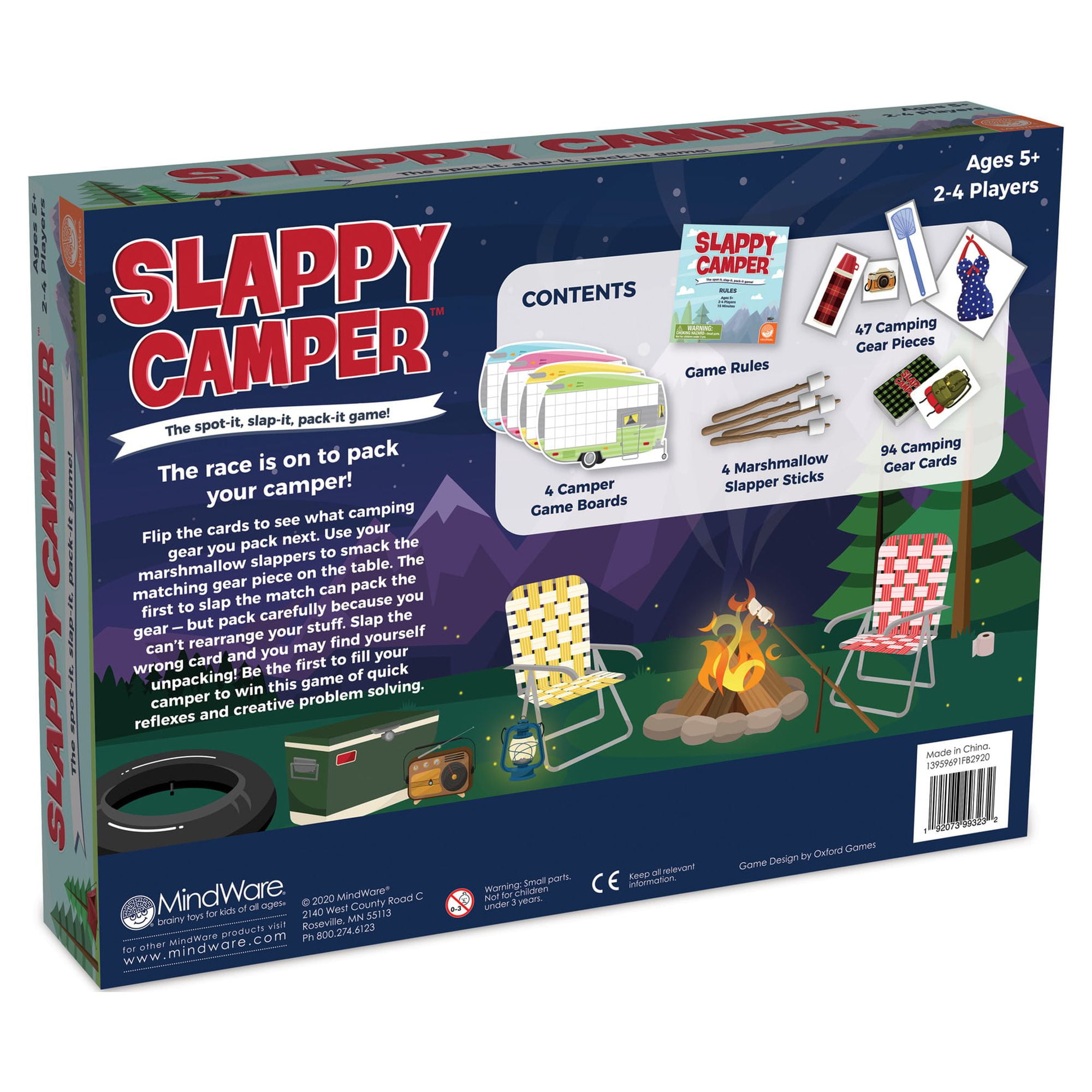 MindWare Slappy Camper Game for Quick Thinking, Reflexes, and Storytelling, 2-4 Players