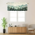 thumbnail image 2 of Nature Forest Printed Window Curtains Valances Rustic Foggy Watercolor Pine Trees Birds Rod Pocket Window Valance for Living Room Bathroom Bedroom Kitchen 54 by 18 in, 1 Panel, 2 of 6
