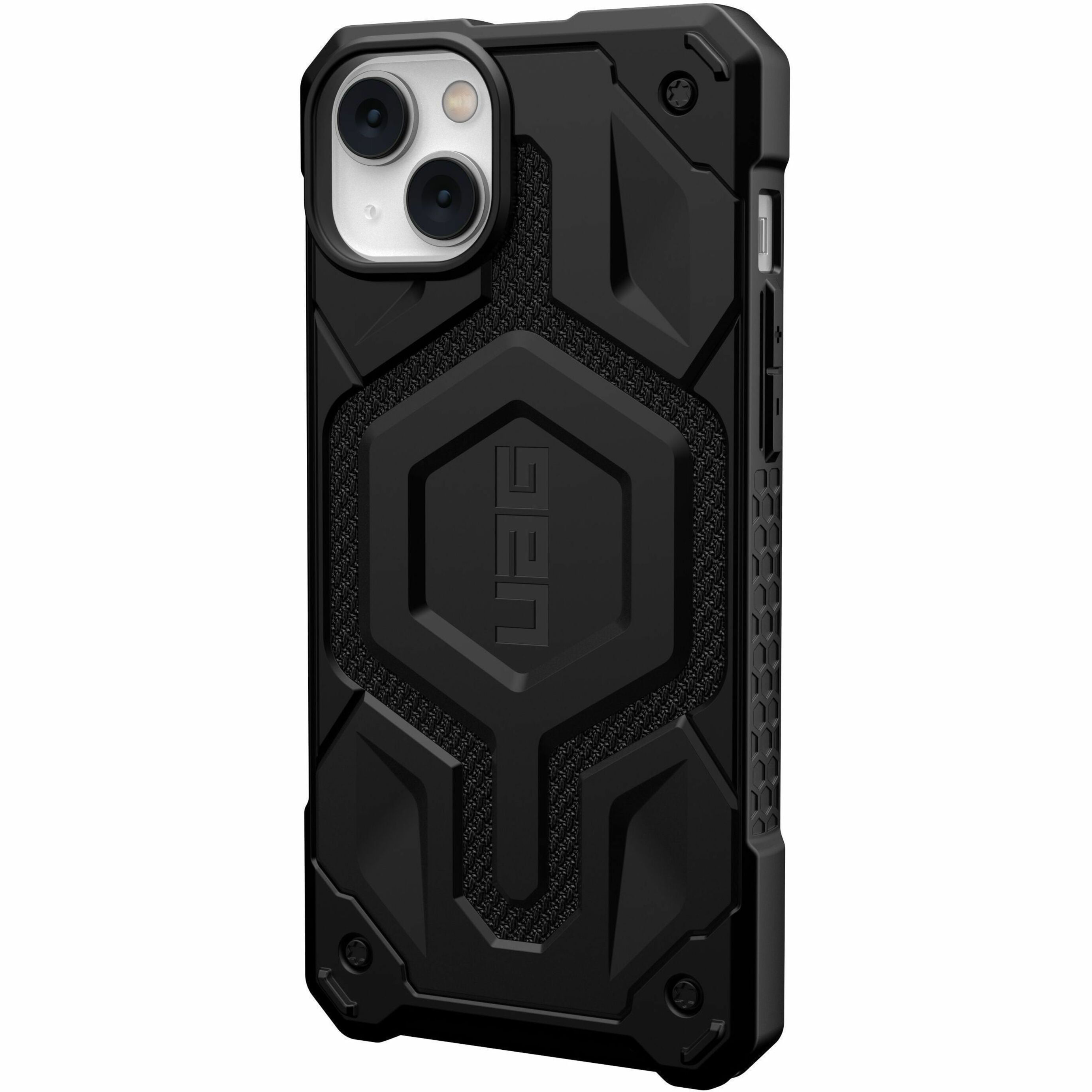 UAG iPhone 14 Plus Case Kevlar Black 6.7" Monarch Pro Built-in Magnet Compatible with MagSafe Charging Rugged Shockproof Dropproof Premium Protective Cover