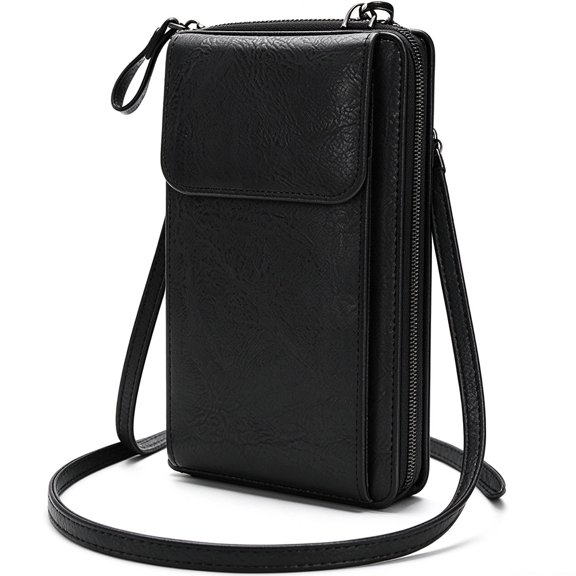 Youersen Small Crossbody Bag for Women, PU Leather Cell Phone Wallet with Credit Card Slots, Money Pocket