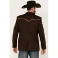 thumbnail image 4 of Scully P-915L-CHO-44L Mens Diamond Embroidered Sportscoat, Chocolate - 44, 4 of 4