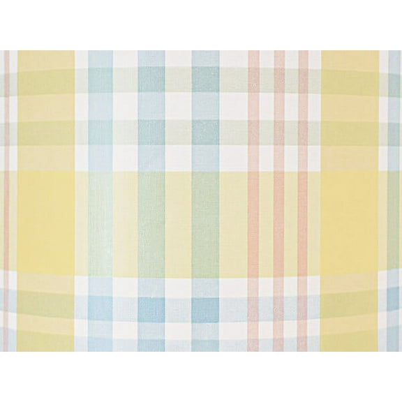 1 Pack, Pastel Plaid Wrapping Paper 24" x 833', Full Ream Roll for Party, Holiday & Events, Made in USA