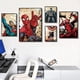 thumbnail image 4 of Póster de impresión artística de película de Marvel, pintura en lienzo de Spider -Man, Iron Man, Capitán americano, Murales Decorativos para decoración de pared del hogar, impresiones, 4 of 4