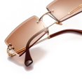 thumbnail image 3 of Gafas de terre Rectangular para Mujer de 4 Piezas, Retro, Clásico, para Fiestas, Lentes Teñidas BLESIY Gafas de sol rectangulares para mujer, 3 of 6