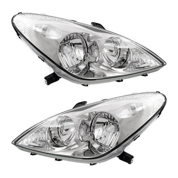 New Pair Of Halogen Headlight Compatible With Lexus Es330 Sedan 2004 by Part Number 81130-33450 8113033450 81170-33450 8117033450 LX2503114 LX2502114
