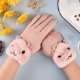 thumbnail image 2 of GDREDA Women's Winter Riding Gloves Cold Proof Outdoor Cat Design Soft Wool Mittens for Cycling and Daily Use Pink,One Size, 2 of 5