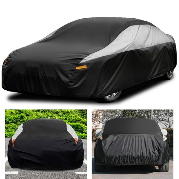 Elegant Choise Full Car Cover Waterproof Dust Frost UV All Weather Protection For Honda Civic, 15.4*5.7*4.9ft