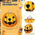 thumbnail image 4 of 12 pc Wonderland Pumpkin Halloween Ball Ornament Indoor/Outdoor Christmas Tree Decoration Fall Wedding Birthday Halloween Thanksgiving Christmas Holiday Decor, 4 of 7