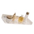 thumbnail image 3 of Bathroom Shelves Acrylic Space Saving Hole Free Floating Wall Mounted Hanging Shelves for Bathroom Sink Transparent Stone Pattern, 3 of 5