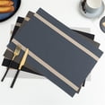 thumbnail image 5 of Stylish Pvc Placemats Set Of 6 For Dining Tables Heat Resistant 45X30Cm, 5 of 7