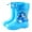 Blue, variant on Gelikeya Rain Boots Toddler Easy-On Lightweight Light Up Rain Shoes Children's Footwear (Blue, Size 2-3 Years)