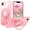 Pink, variant on Dteck Magnetic Case for iPhone 16e / iPhone 17e,Shockproof TPU Case Compatible with Mag Safe Invisible Ring Stand Military-Grade Translucent Matte PC Back Cover for iPhone 16e/17e,Purple