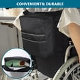 thumbnail image 4 of Austok Wheelchair Bag Large Capacity Wheelchair Backpack Bag with Secure Reflective Strip Adjustable Electric Wheel chair Backpack Bag for Wheelchairs Walkers, 4 of 10