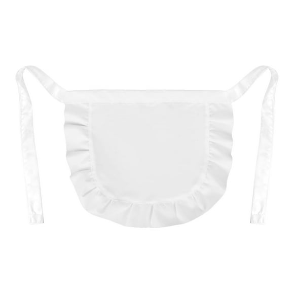 TIELUTT Waist Apron White Half Apron Half Aprons for Girl Mens Cooking Apron with Pockets Denim Apron Chef Big Man Aprons for Grilling Mens Apron Canvas Adjustable Neck Womens Christmas Apron