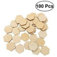 thumbnail image 2 of 100 Wooden Pieces Shape Beech Wood for DIY Arts Craft Project Ready to Paint or Decorate(25mm), 2 of 6
