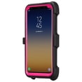 thumbnail image 2 of FIEWESEY  Rugged Holster Cover[Full Body] [Heavy Duty Protection ] Bumper Case [Belt Swivel Clip] + [Kickstand] for Samsung Galaxy S9 5.8 inch(Pink), 2 of 8