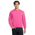 thumbnail image 5 of Gildan Mens Heavy Blend Crewneck Sweatshirt Soft Fleece Sweater 8oz 50/50 Cotton/Polyester, Safety Pink S, 5 of 5
