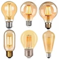 thumbnail image 2 of Bombilla Edison ST64, lámpara de filamento, bombilla LED, retro nostálgica, E27, luz blanca cálida amarilla, lámpara de filamento de tungsteno de imitación, 4 W, 6 W, 2 of 5