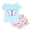 Sky Blue, variant on YuYuBao Toddler Girls Outfits Sets Summer Short Sleeve Butterfly Print Tshirts And Shorts Playwear Breathable Clothes Kids Girls 2 Piece Cotton Soft Sets, 9-12 Months