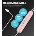 thumbnail image 2 of Handheld Milk Frother for Coffee, Rechargeable Electric Whisk with 3 Heads 3 Speeds Drink Mixer Foam Maker For Latte, Cappuccino, Hot Chocolate, Egg - Silver, 2 of 12