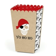 Beware of Pirates Pirate Birthday Party Favor Popcorn Treat Boxes Set of 12 by Big Dot of Happiness, LLC