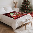thumbnail image 6 of TanSiDing 3pcs Festive Holiday Throw Blanket - Ultra Soft Reversible Flannel Fleece - Cozy Couch Sofa Cover for Christmas Decor & Winter Warmth 75*100cm, 6 of 6